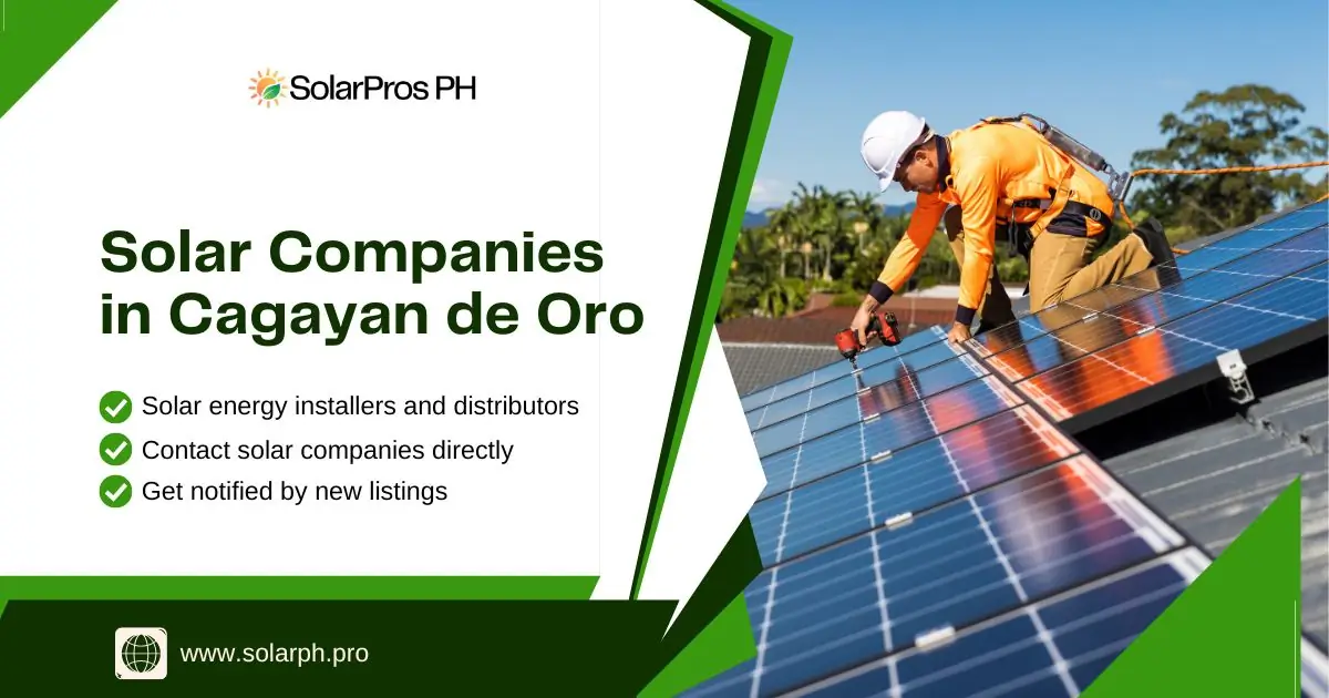Solar Companies in Cagayan de Oro - SolarPros PH